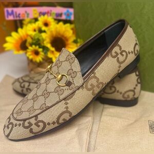 🔥SOLD🆕GUCCI NIB Women's Gucci Jordaan loafer 💯Authentic 🔥 Size:8.5/39